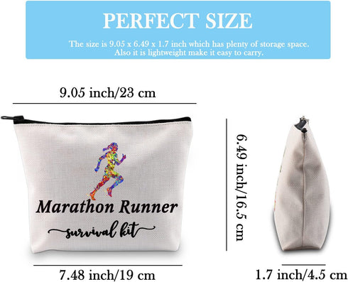 Marathon Runner Zipper Pouch  The Ultimate Running Essential